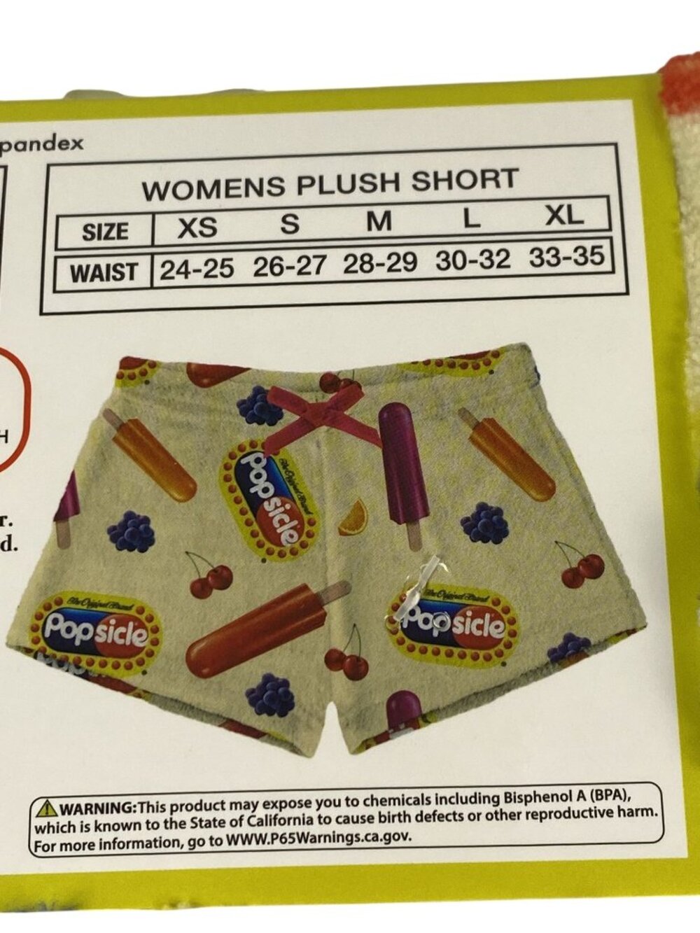 NIP Unilever Popsicle Brand Women's Novelty Graphic Lounge Shorts Size L (30-32) - Picture 6 of 6